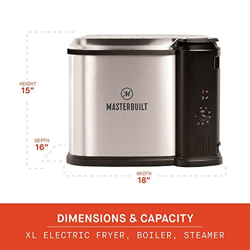 Masterbuilt 10 Liter XL Electric Fryer Boiler Steamer