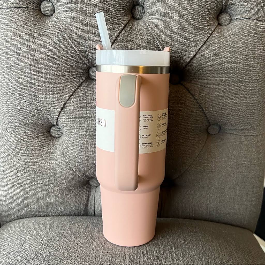 Stanley 30 oz. Quencher H2.0 FlowState Tumbler, Pink Dusk