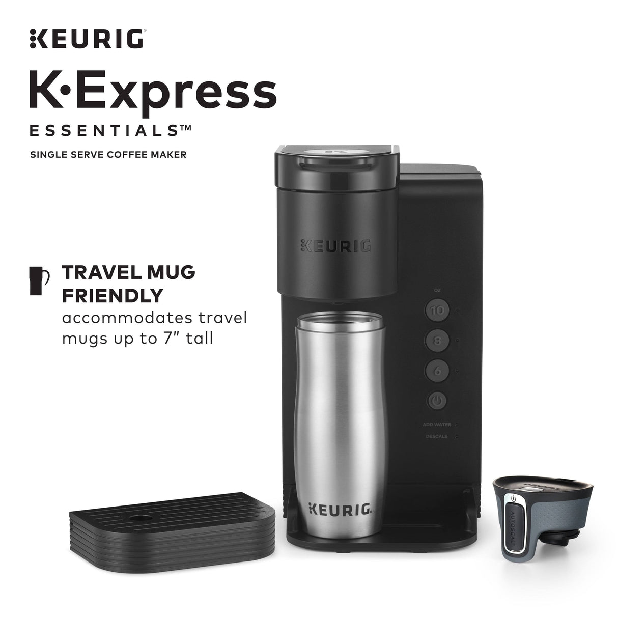 Keurig K-Express Essentials Black Single Serve K-Cup Pod Coffee Maker