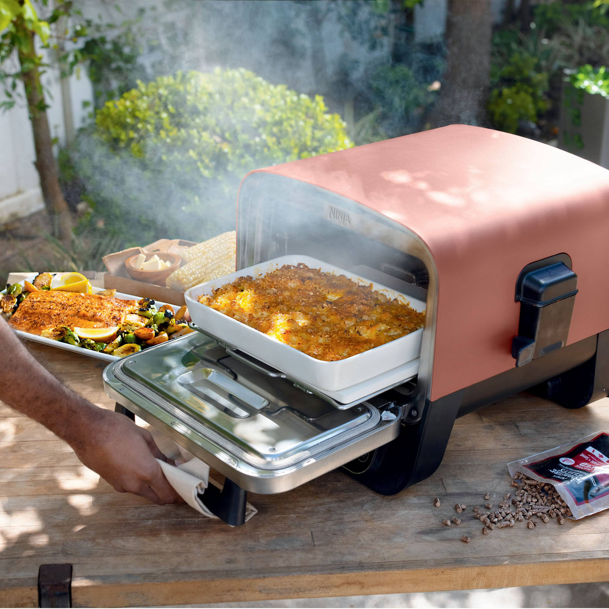 Ninja Woodfire 8-in-1 Outdoor BBQ Smoker & Pizza Oven